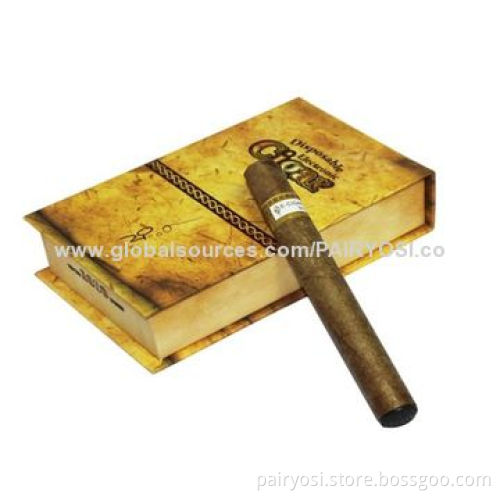 Disposable e cigar-1800 puffs with soft suction nozzle, color box packing with display box